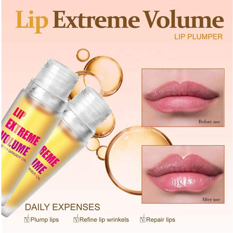 Natural Mint Plump Moisturizing Lip Gloss 3D Jelly Color Sexy Lip Plumper