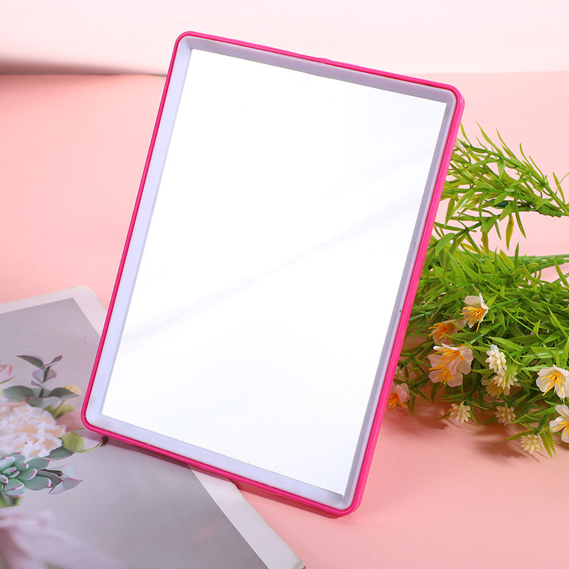 Basic Small Compact HD Single-Sided Folding Tabletop Makeup Mirror