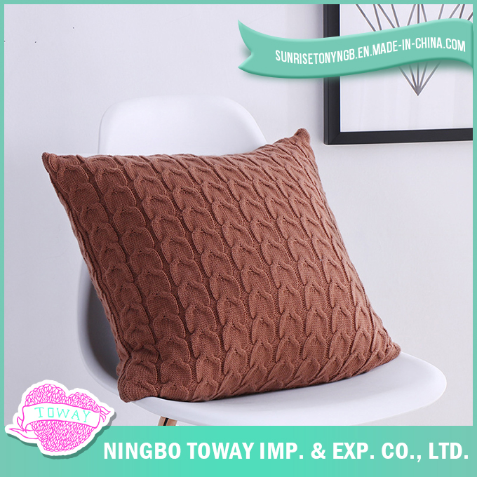 Wholesale White Beautiful Organic Cotton Decorative Pillowcase 40X40