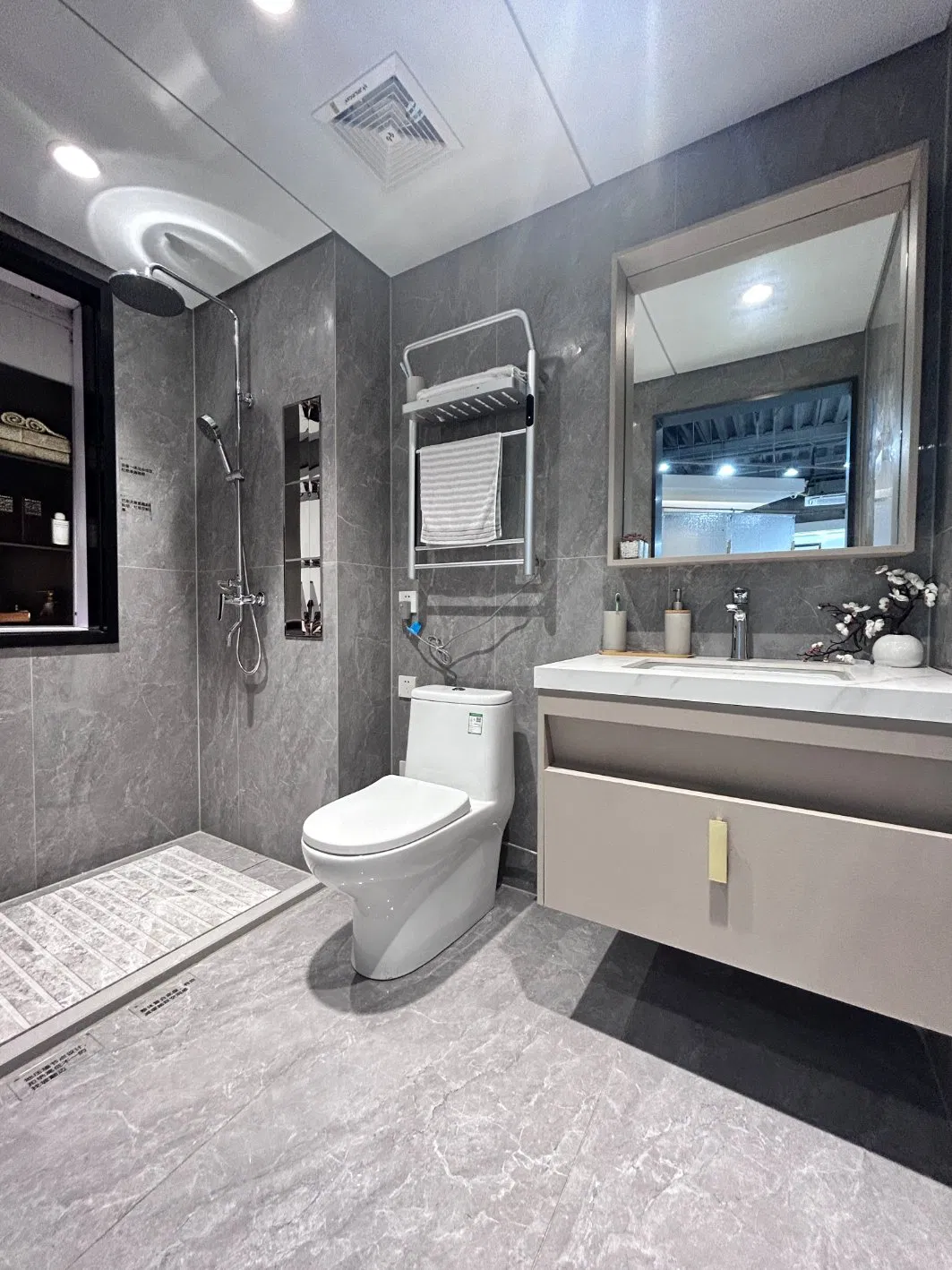 Bulk Integrated Bathroom Supplier China Separate Pipes for Easy Maintenance Integrated Bathroom