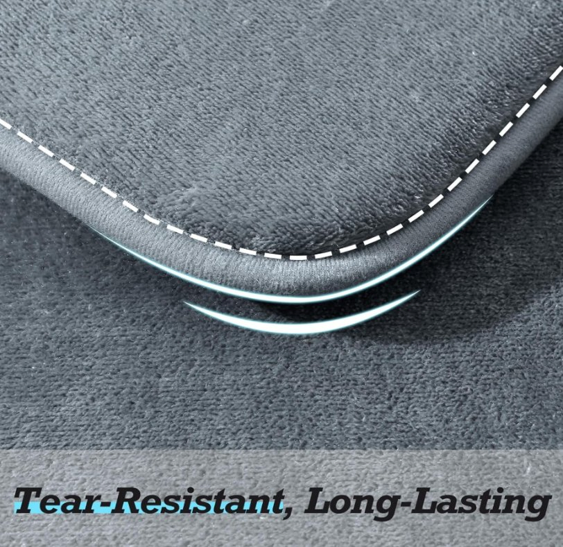 3PCS Non-Slip Quick Dry Ultra Soft Velvet Bath Mat Bathroom Rugs Sets