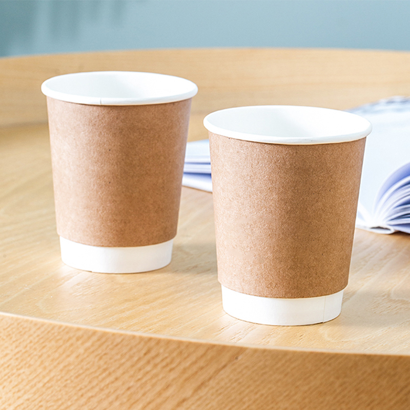 Biodegradable Recyclable Disposable Double Walled Insulated Hot Coffee Paper Cups