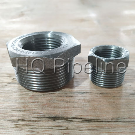 Forged Steel Thread Pipe Fittings/A105 NPT Threaded Hexagon Bushing