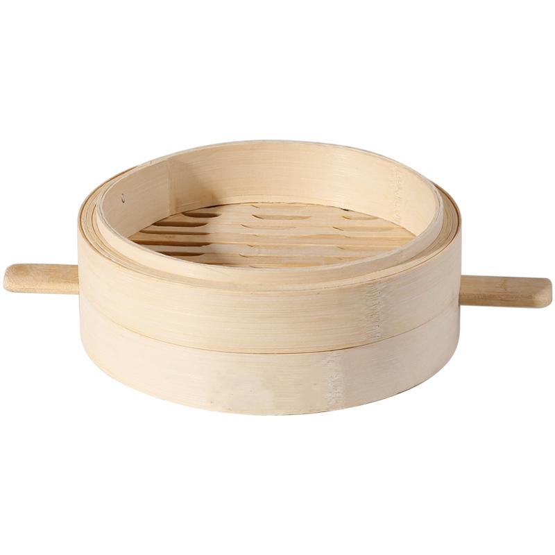 Бамбуковая пароварка малая, 3-х уровневая