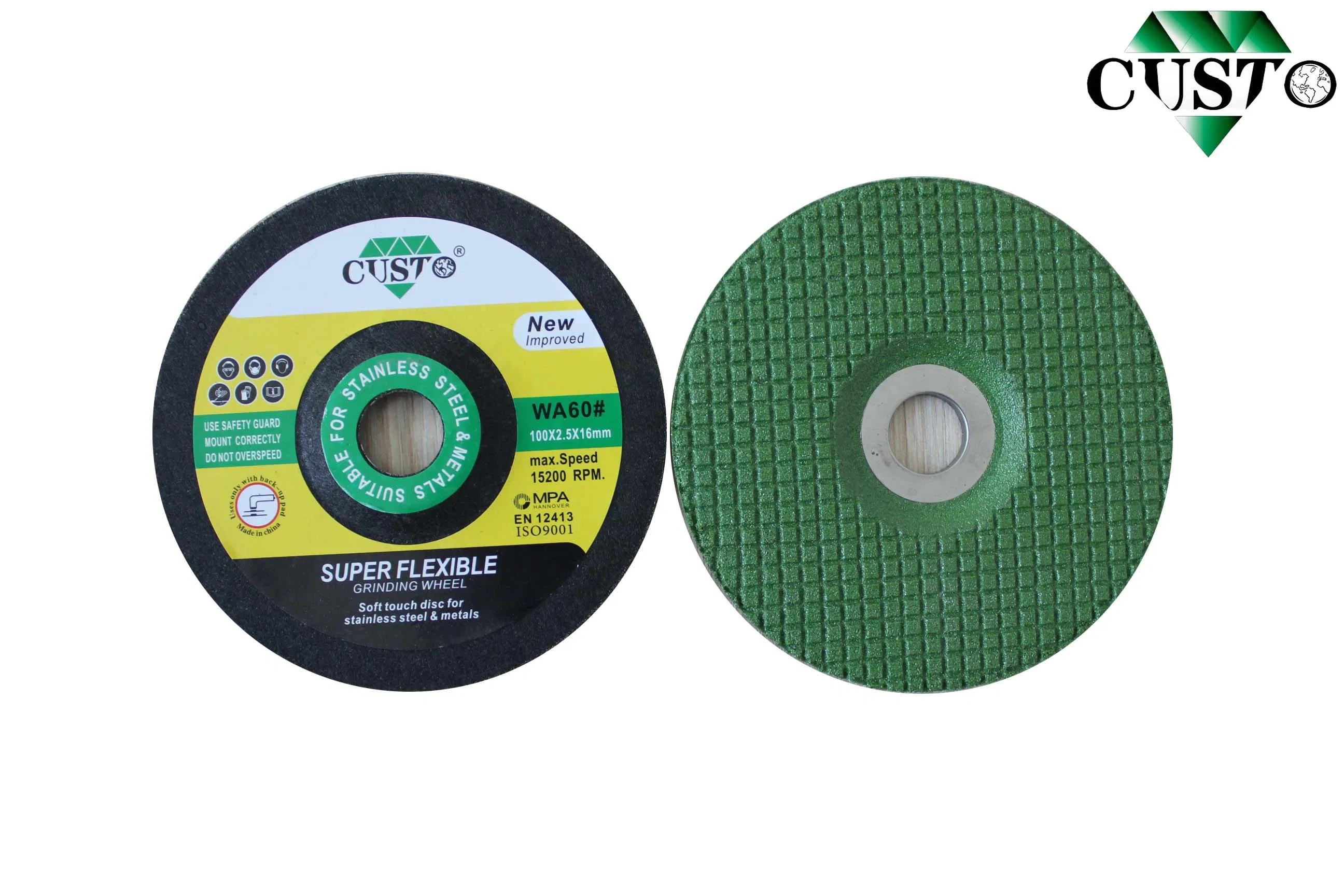Green Flexible Grinding Disc for Metal Grinding Wheel Grinding Discs 100*2.5*16mm Cut-off Wheel Cutting Disc Abrasive Disc Grinding Wheel