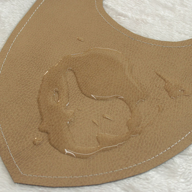 Eco-Friendly PU Leather Bib for Babies — Soft Vegan Material, Food Grade Safe, Lightweight and Washable