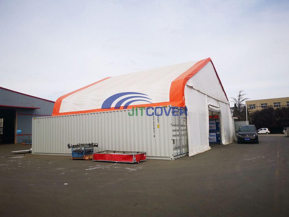 Shipping Container Steel Roof PVC Storage Tent (JIT-5040C)