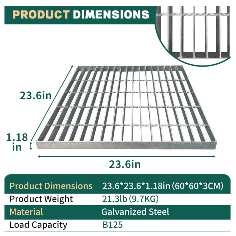 Heavy Duty 50mm Platform Grating High Load Bearing Steel Bar