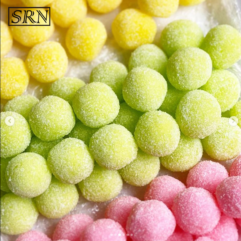 OEM Natural Organic Bath Scrub Cleansing Whitening Exfoliating Candy Sugar Body Scrub Ball