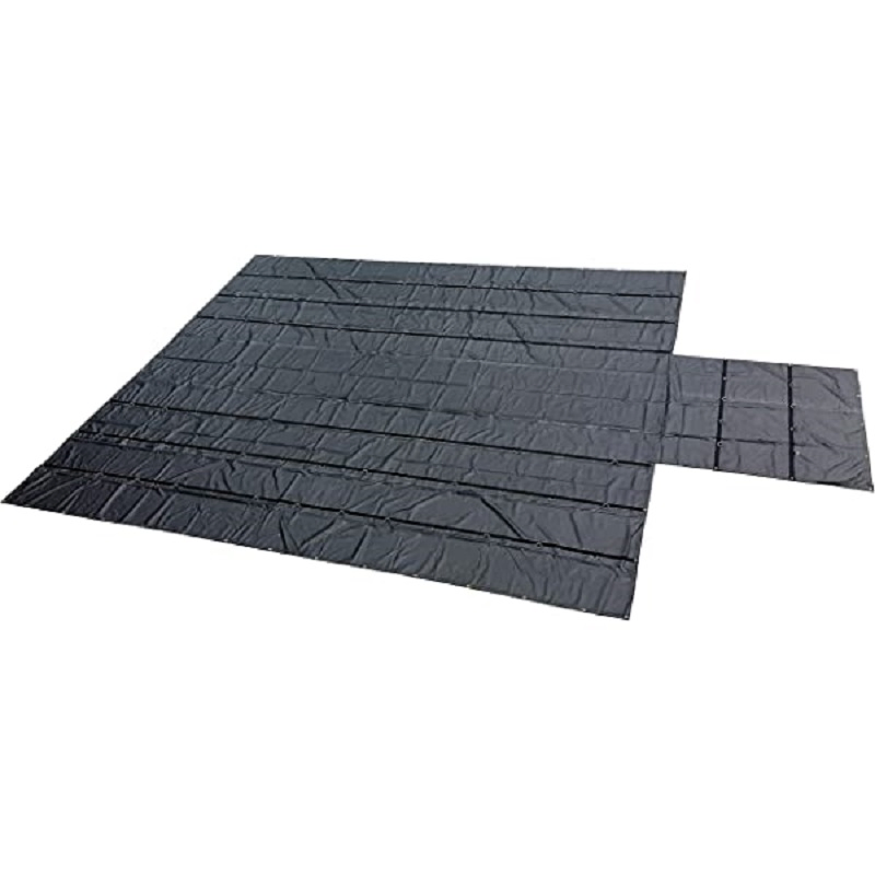 Black 18 Oz 20 Oz Waterproof Lumber Tarp with UV Treated