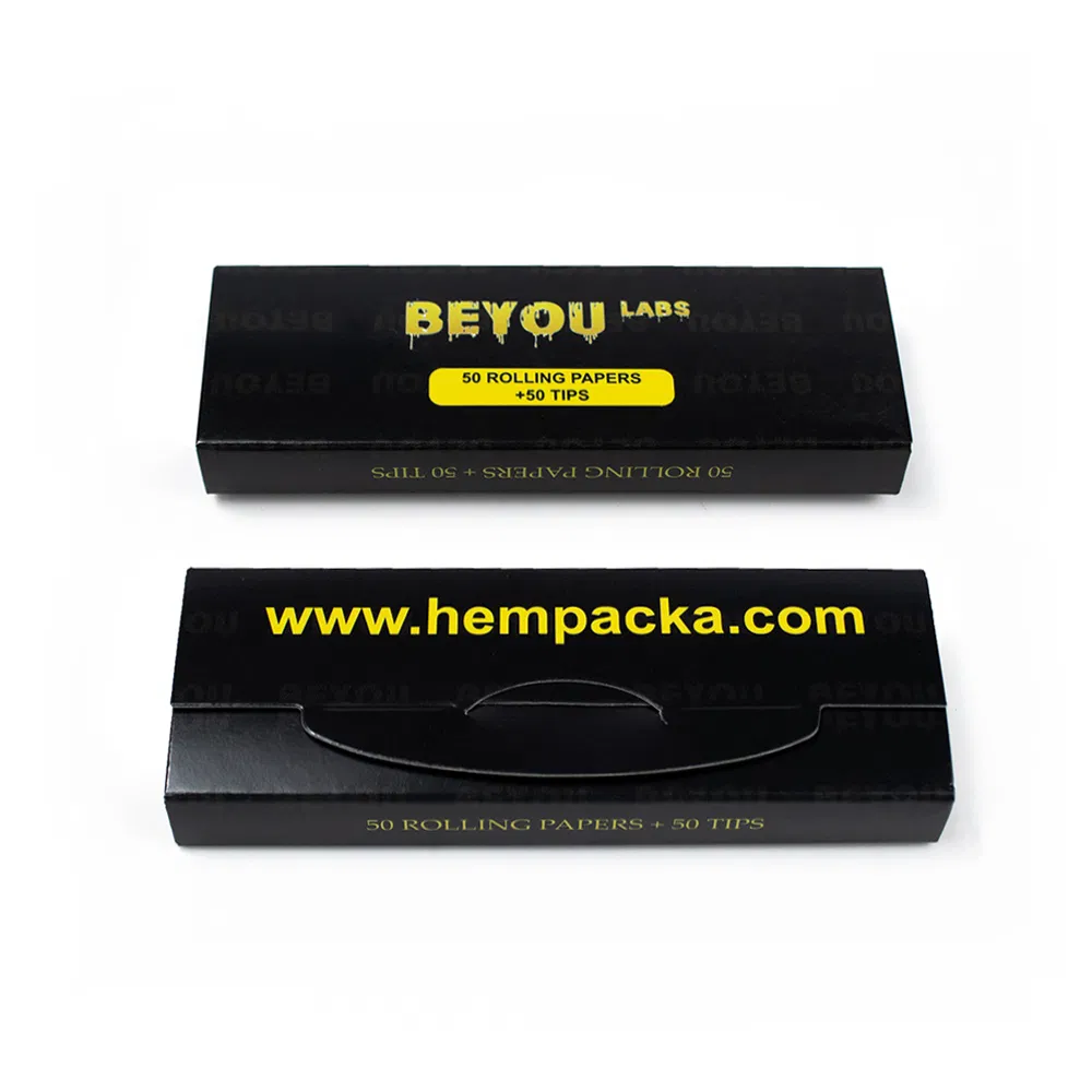 Low MOQ Custom Rolling Paper with Tips Customized Designs Available