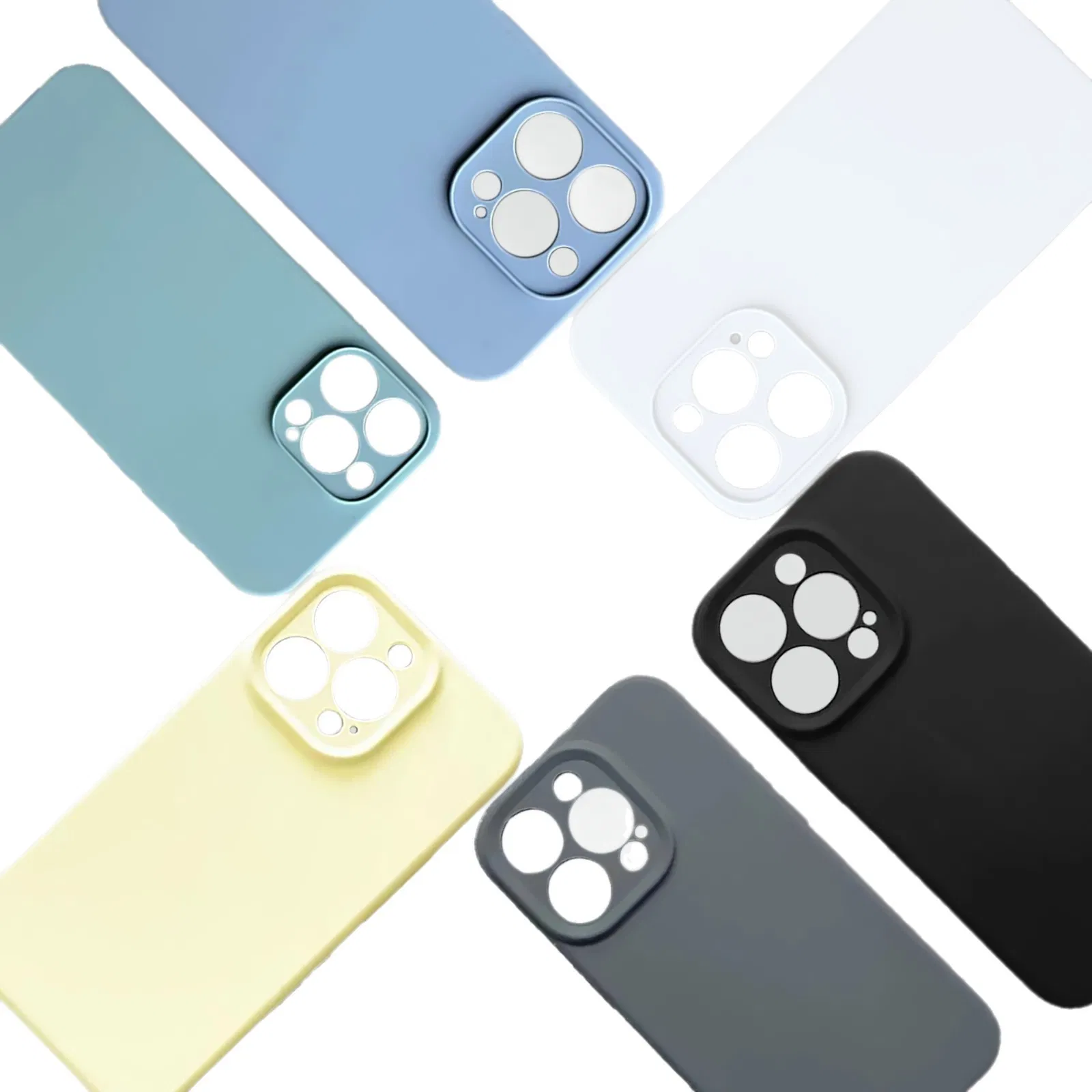 Чехол для iPhone из жидкого силикона, разноцветный