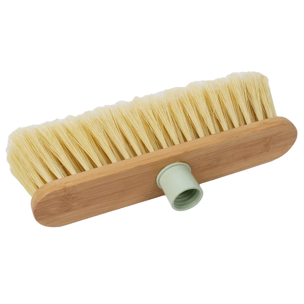 44086 Customized Household Eco-Friendly Long Handle Bamboo Brushes Cleaning Brooms