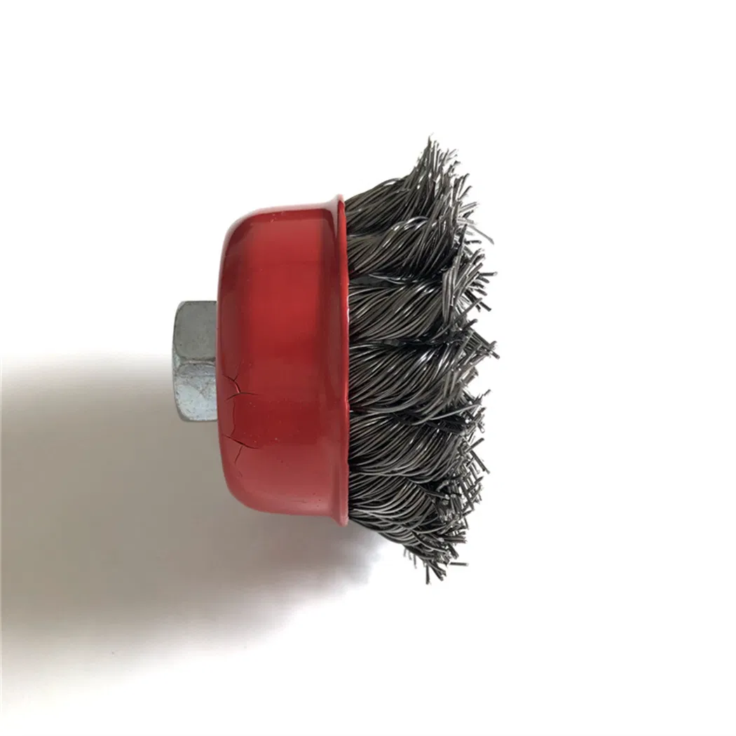 Стальная чашечная щетка Twisted Wire Bowl 2.5-6 дюймов M10/M14