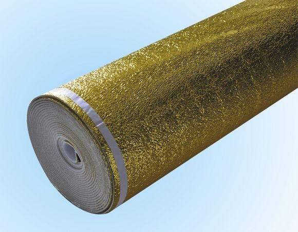 Double Sided Gold Aluminum Film EPE Foam for Heat Insulation