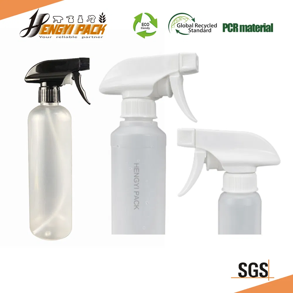 Chemical Acid Alkali Resistant 100% All Plastic Plastic Trigger Sprayer with Foam Spray Stream Nozzle 28 Child Safety PCR Material Hand Spray Head Gun