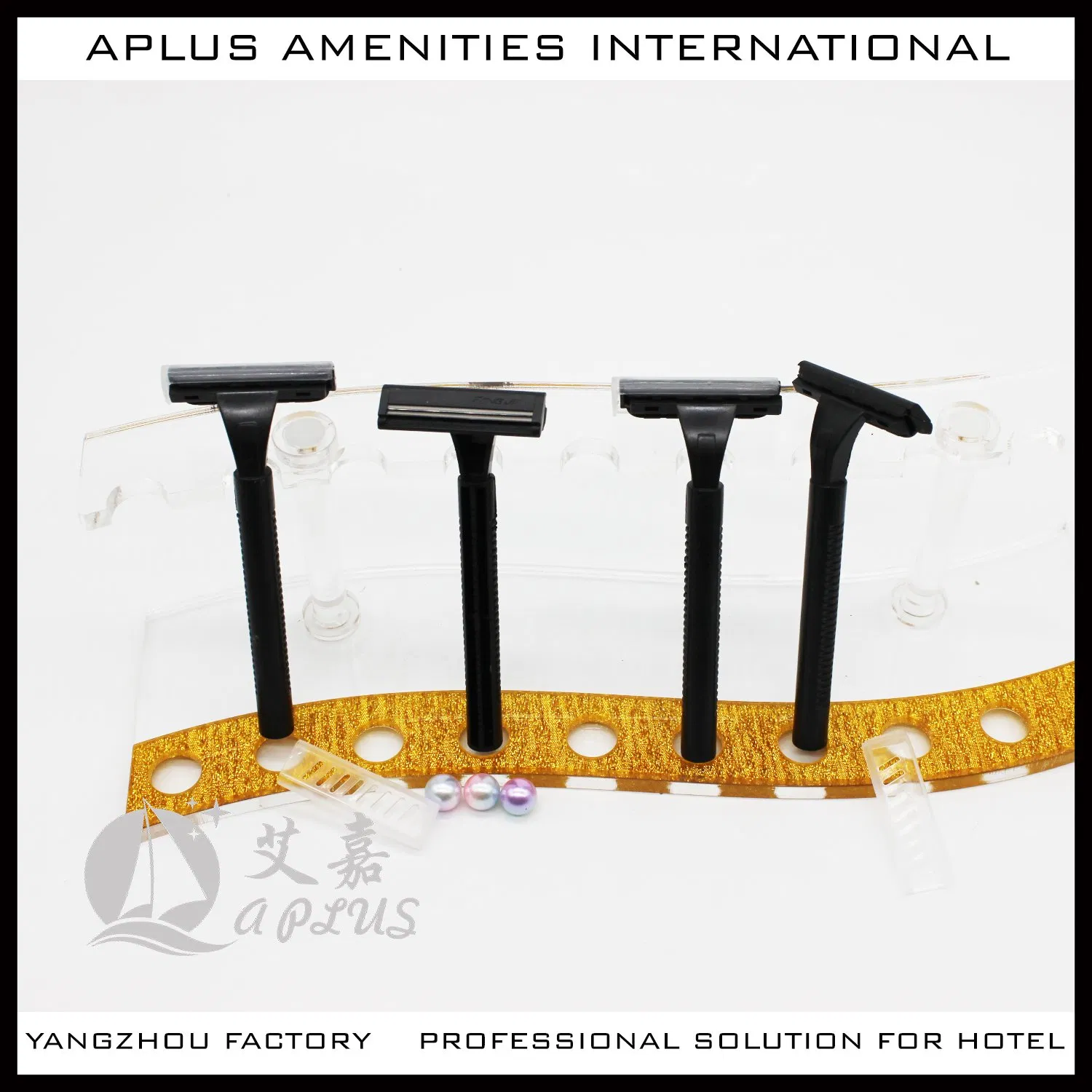 Trendy Customizable Hotel Shaving Kits: Disposable Facial Razors 06