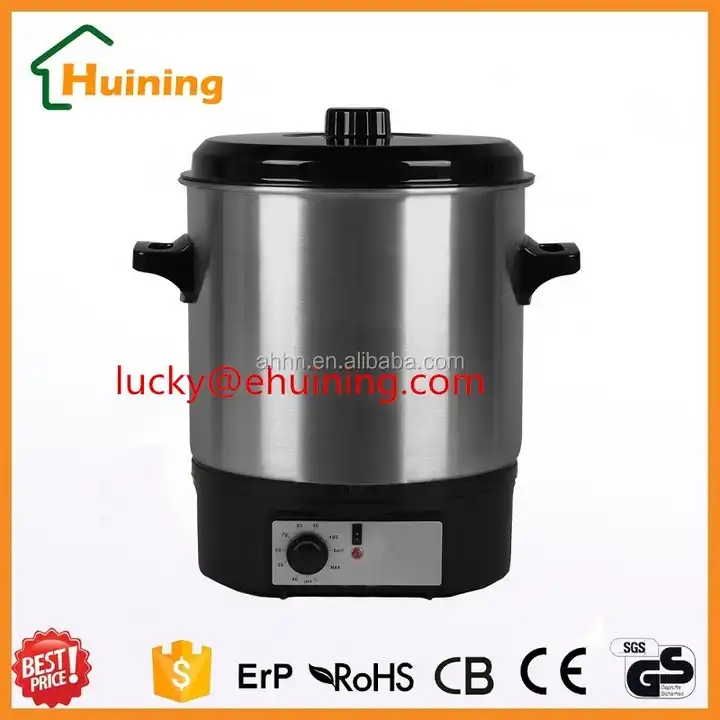 27L Stainless Steel Slow Cooker or Food Warmer with Adjustable Heating System