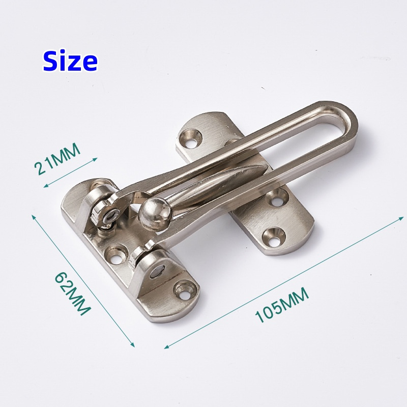 Large Zinc Alloy Anti-Theft Clasp Deduction for Hotel Safety Door Hardware Security Chain Door