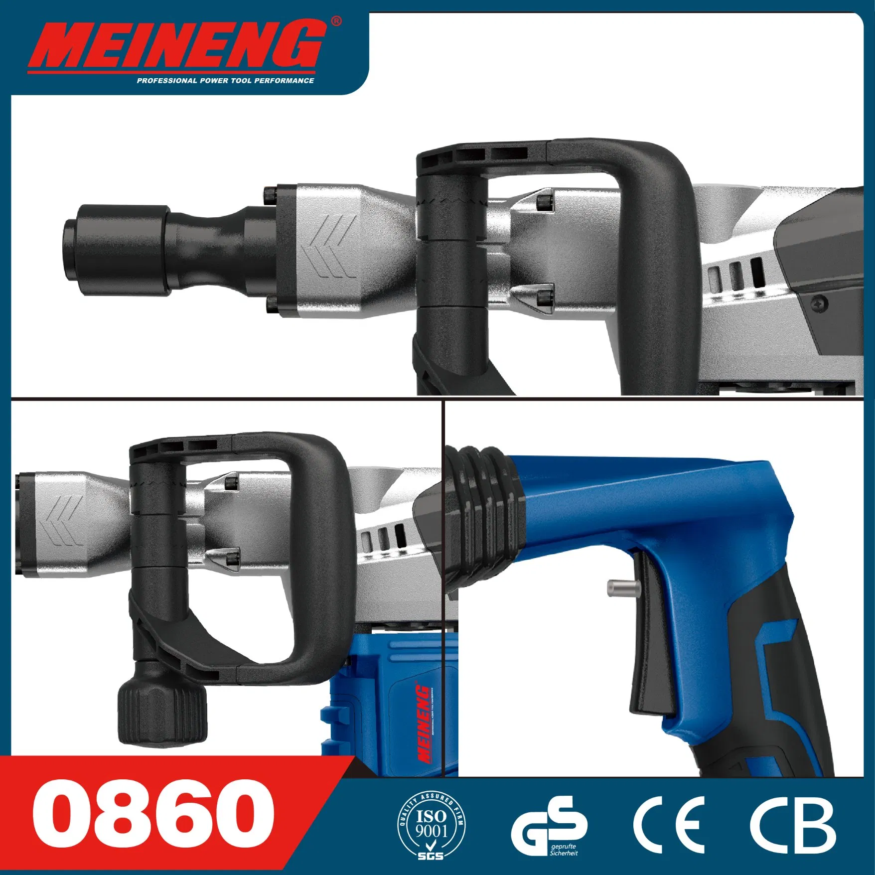 Отбойный молоток 0860 Demolition Hammer, 1580Вт, 15Дж