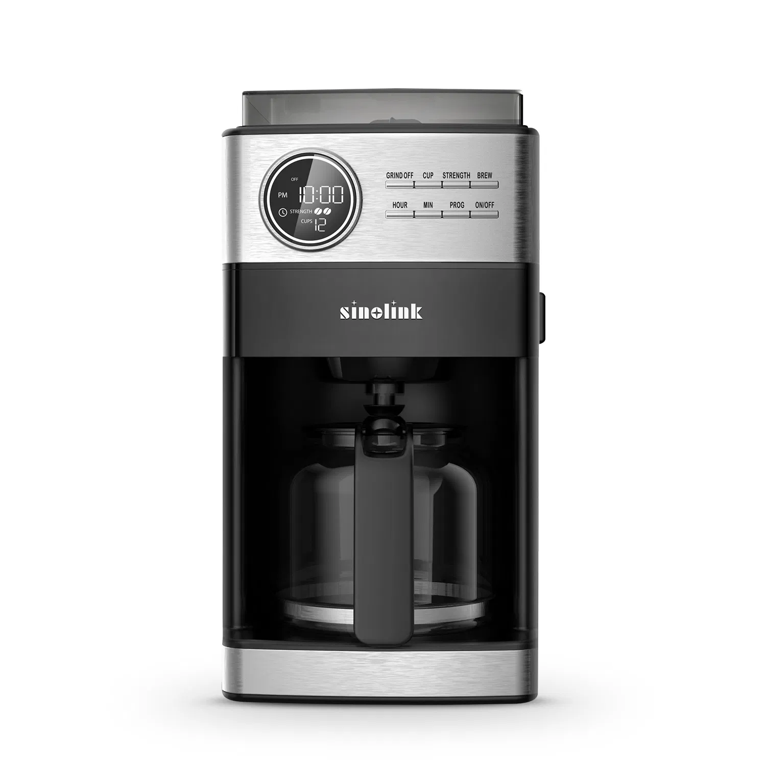 12 Cup Automatic Grind and Brew Programmable Drip Coffee Maker