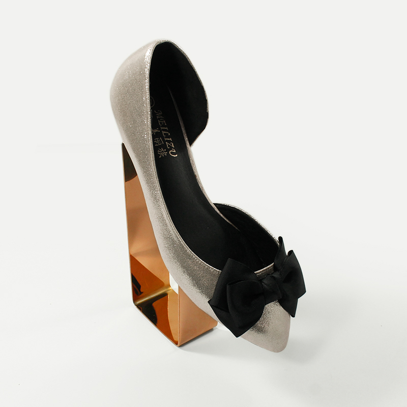 Gold Metal Display High Heel Shoes Stand Holder for Stores
