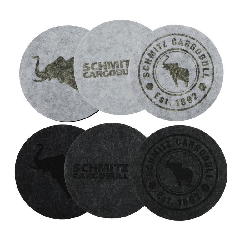 Heat-Resistant Anti-Skidding Halloween Cup Mats Hollow Cartoon Placemat Felt Dinner Table Decor Coaster