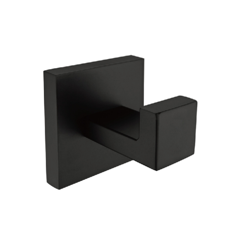 Wholesale Matte Black Bathroom Hardware Hotel Towel Hook