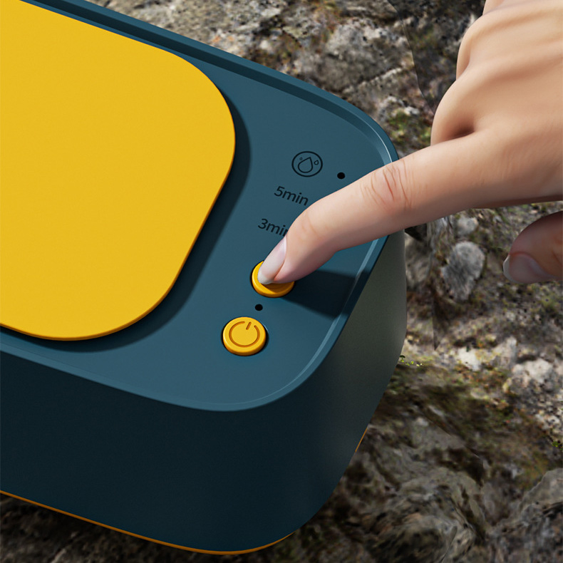 Mini Desktop Ultrasonic Cleaning Machine Portable Ultrasonic Cleaner with Timer for Hearing Instruments Earmolds Glasses Jewelry Cleaning