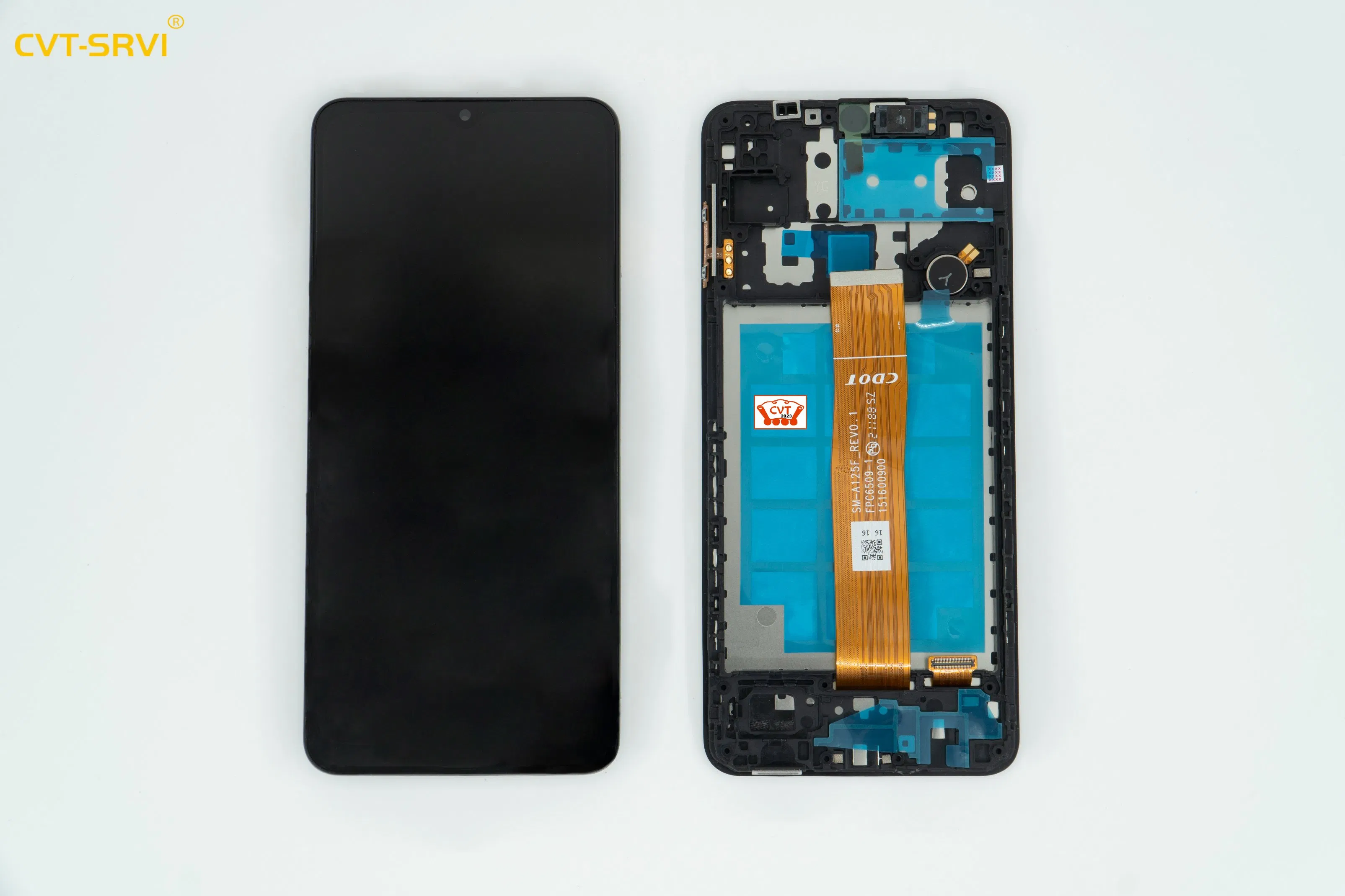 Оригинальный дисплей CVT для Samsung A12/A25/S23 Fe с рамкой