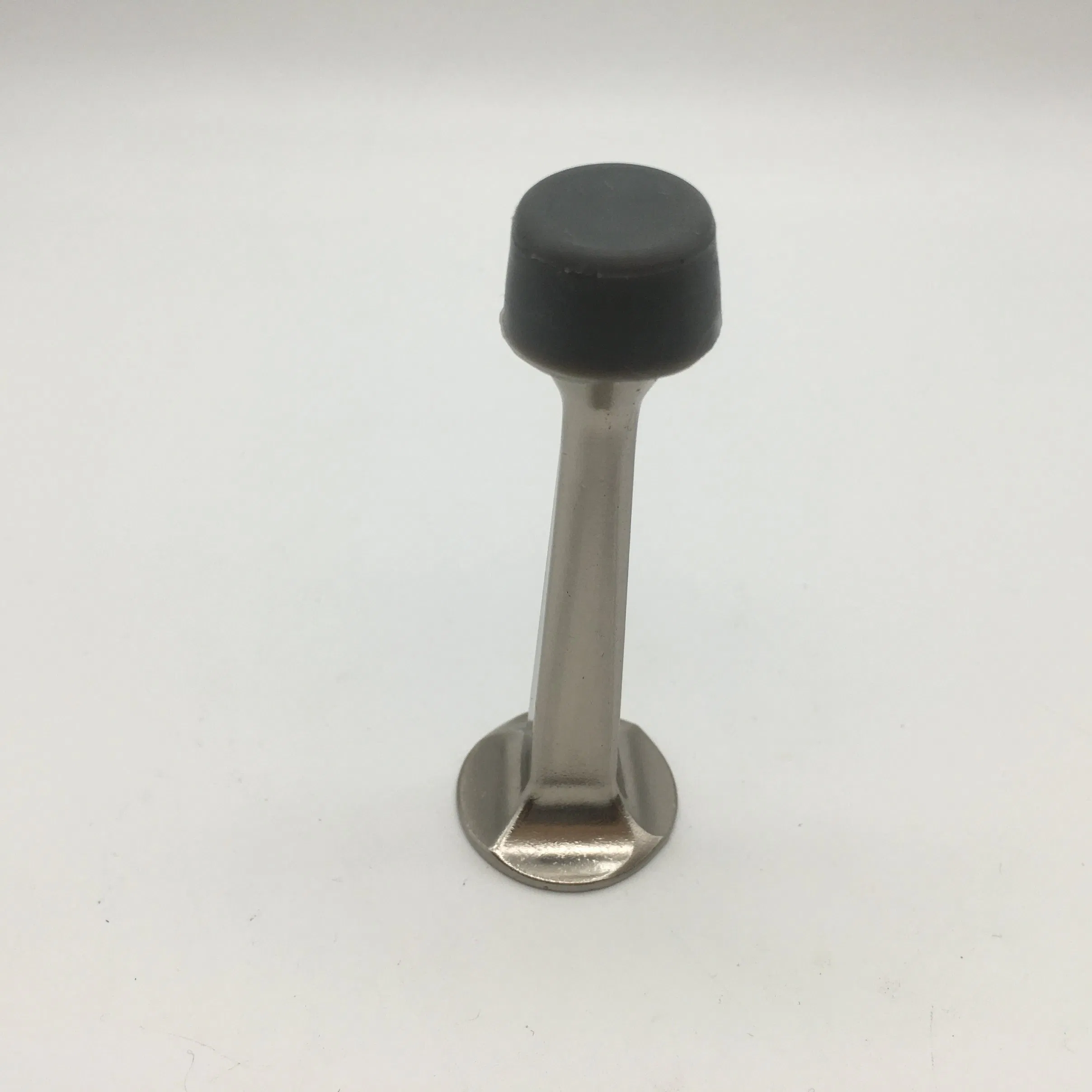 Zinc Alloy Door Top Rubber Door Stop Bumper Wall Mounted Protector Anti-Collision Soundproof Door Blocker for Bathroom