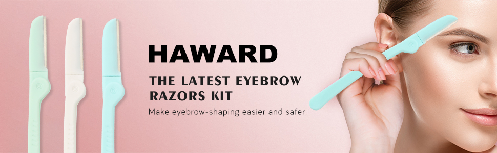 Foldable Handle Single Blade Dermaplaning Tool Eyebrow Trimmer Face Razor Women