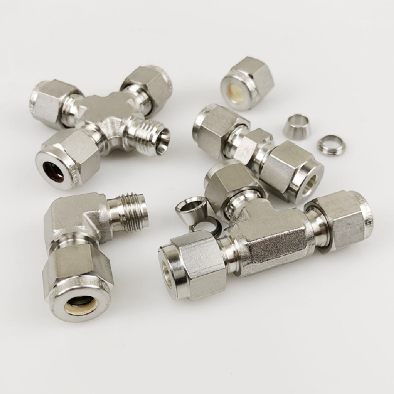 Nai-Lok Stainless Steel 316 High Pressure Premium NPT BSPP BSPT Instrument Tube Fittings for Cross Connections