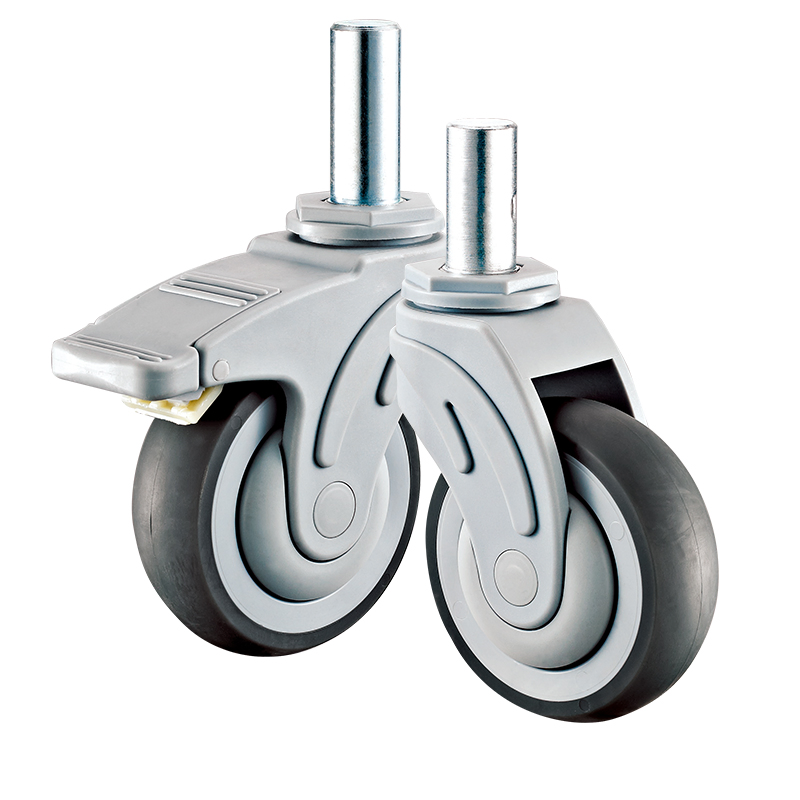 High-Performance Medical Plate Caster 5 in Wheel Dia. Type a