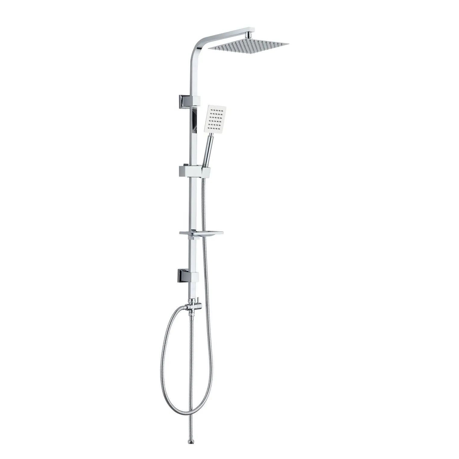 Stainless Steel Chromed Adjustable Handheld Bathroom Accessories