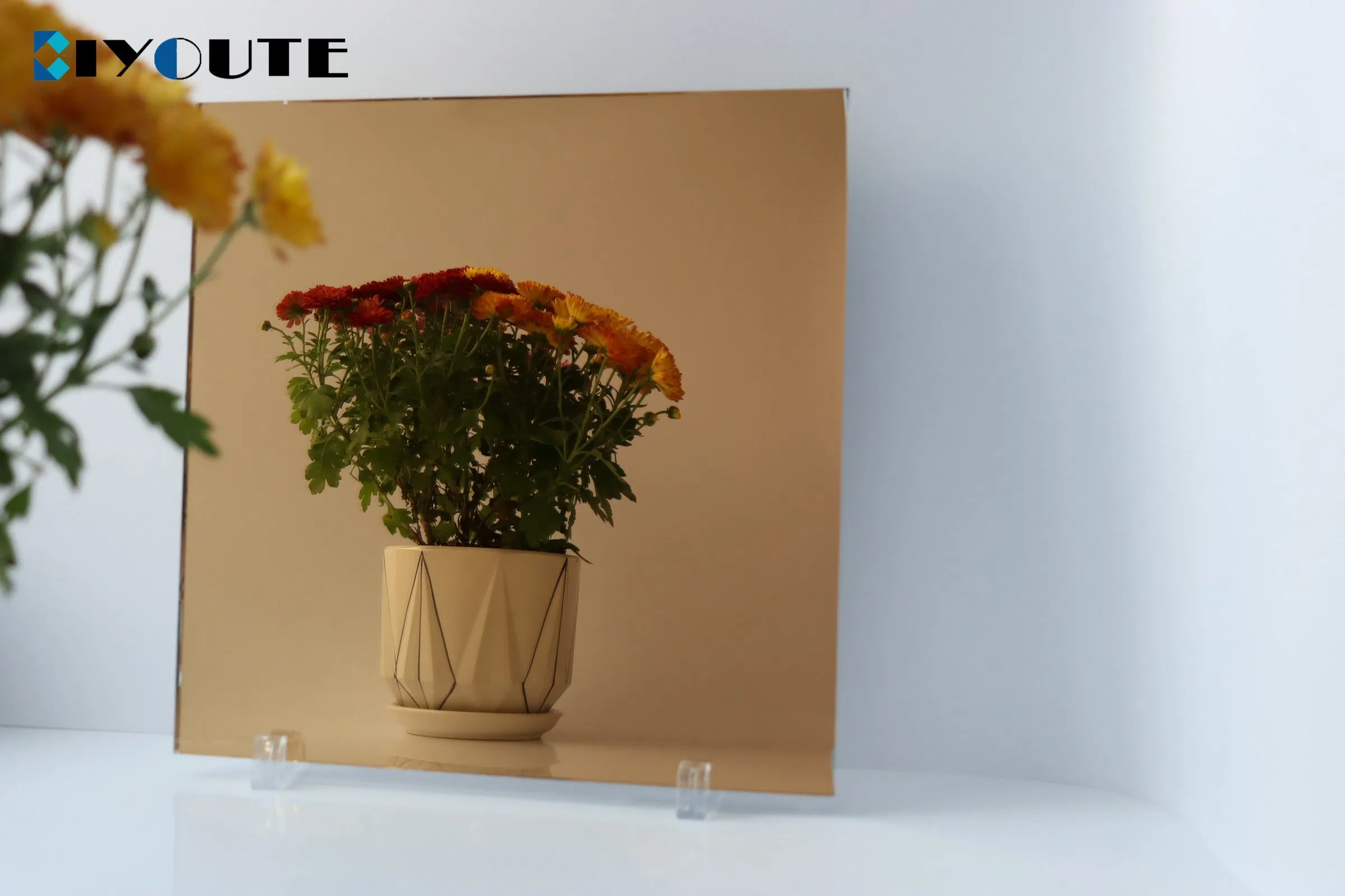 Pink Mirror/3mm Aluminium Mirror Glass/Wlesaleho Mirror/Wll Mirror/Glass Mirror/Mirror Glass/Furniture Mirror