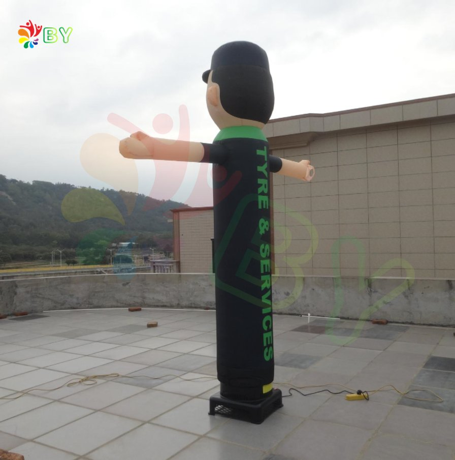 Boyan Custom Advertising One Legged Air Dancer Santa Mini Inflatable Dancer