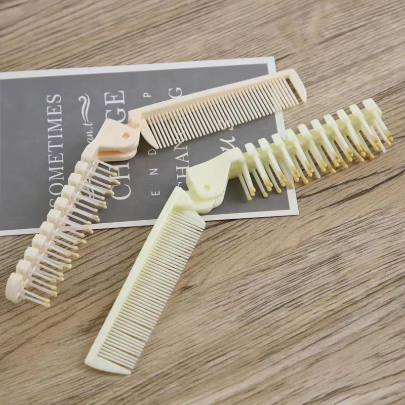 Cheap Wholesale Recyclable Hotel Foldable Short Wheat Straw Hair Comb