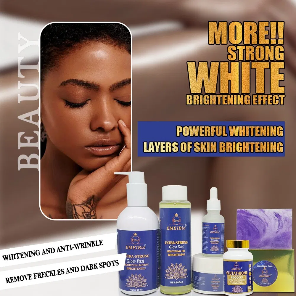 Private Brand Glutamine Whitening Set Collagen Protein Removal Moisturizing Pigment Settlement Brightening Skin Care Set