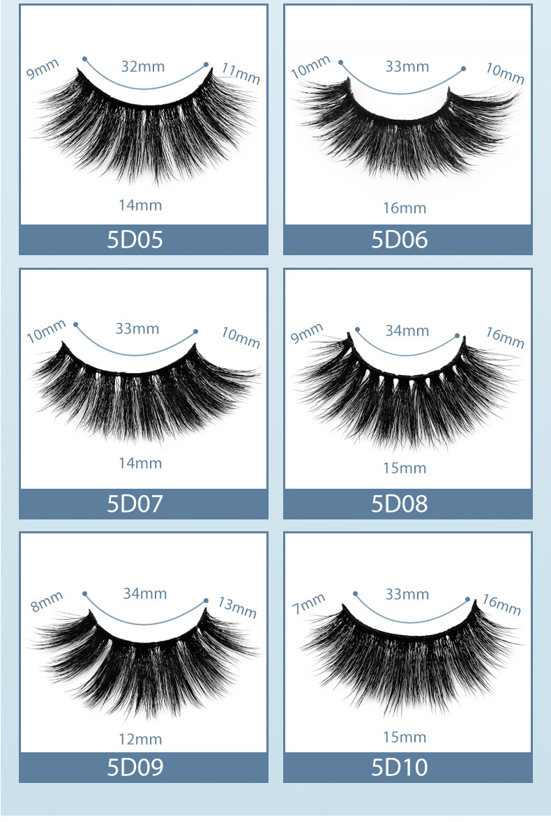 Wholesale Custom False Eyelash Packaging Box Case Private Label Mink Eye Lashes 5D False Natural Eyelashes Mink Eyelash Vendor
