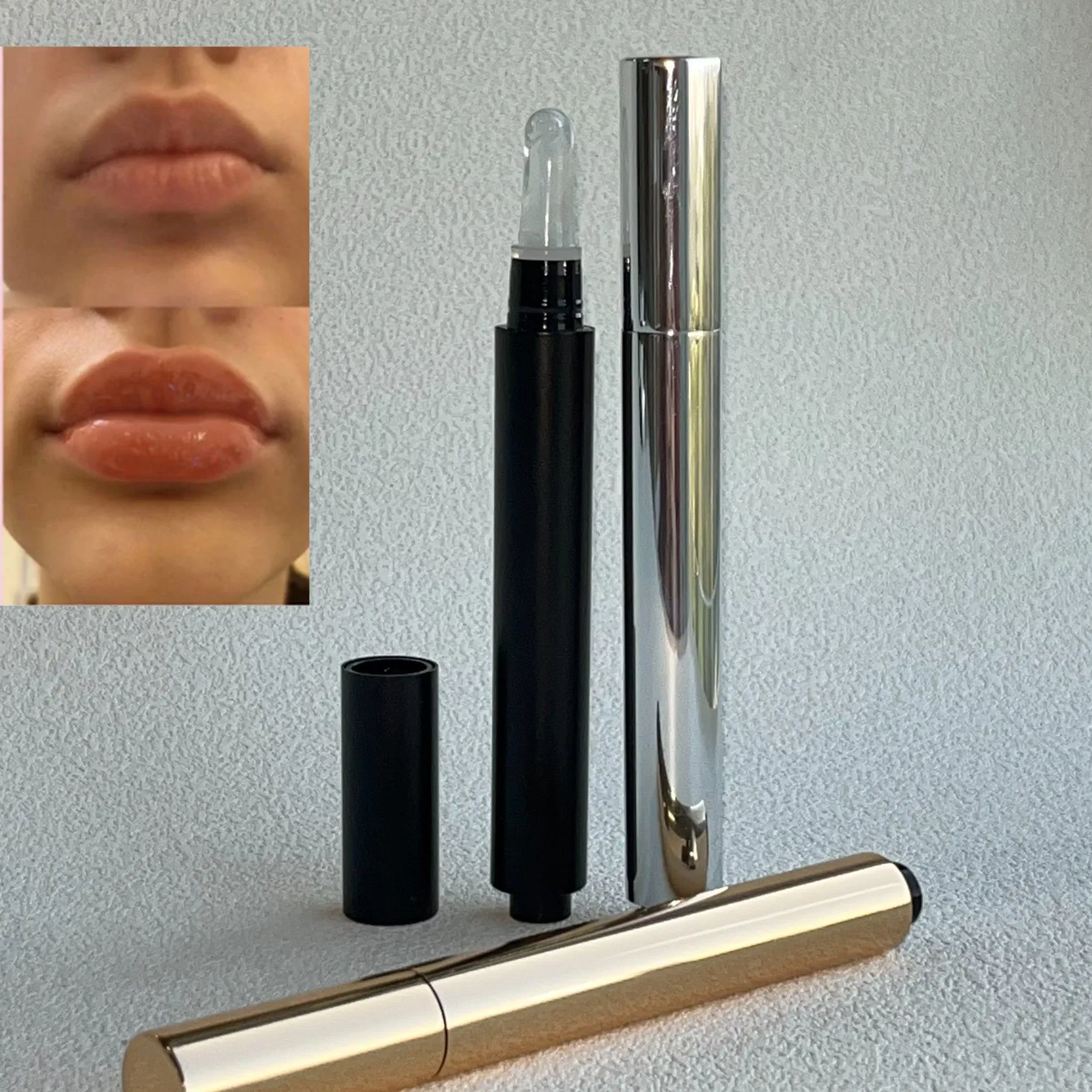 Low MOQ OEM Strong Tingling Instant Juicy Lips Non-Sticky Moisturizing Hydration Vegan Hot & Spicy Lip Plumper