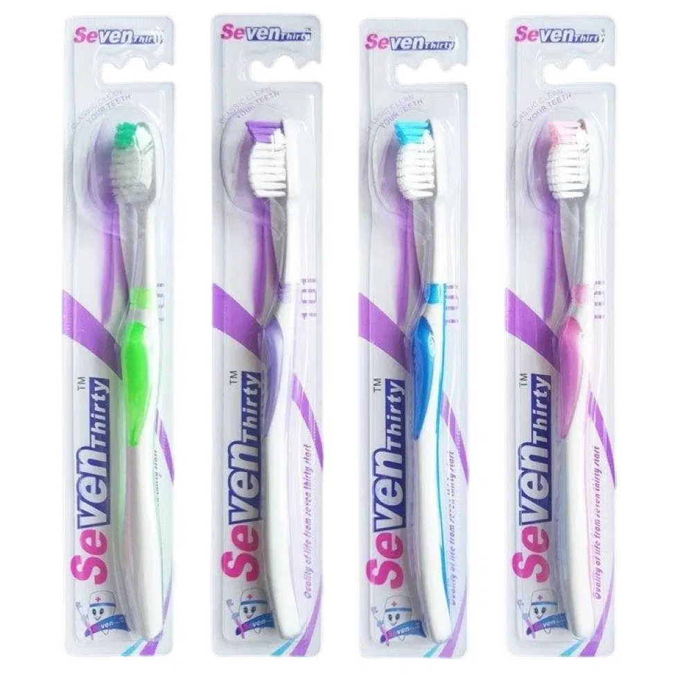 Toothbrush for Cleaning Teeth with Transparent Covering