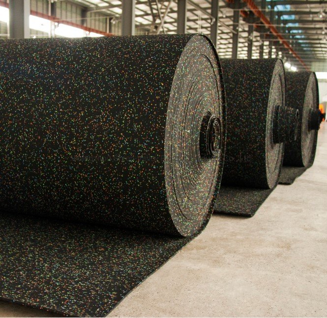 Wholesale High Quality Anti Slip 6mm EPDM/SBR Rubber Rolls for Gym Fitness Rubber Flooring Rolls Tiles for Gym Training Centre En71-3 Approved