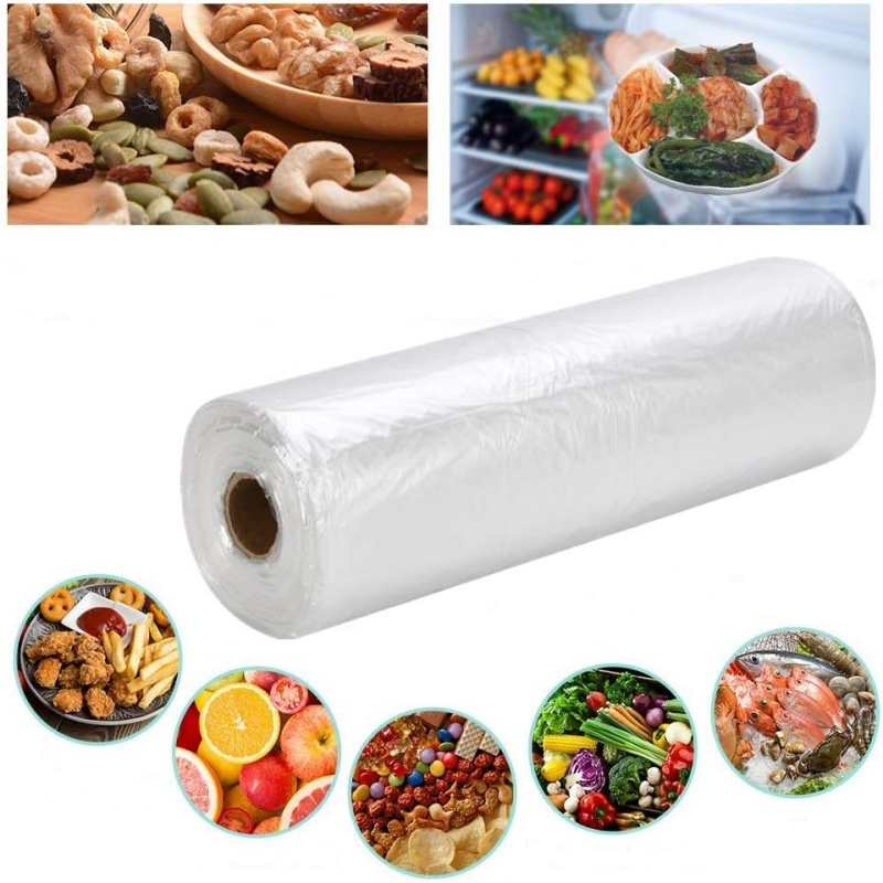 Transparent Plastic Food Bags, Leak-Proof Food Storage Bags for Packaging