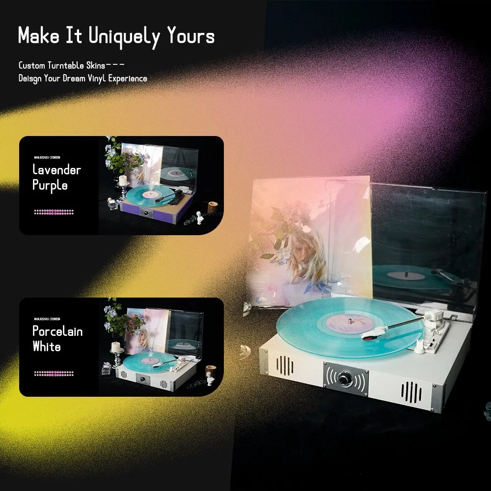 Ретро-проигрыватель винила с Bluetooth, 3 скорости, деревянный корпус