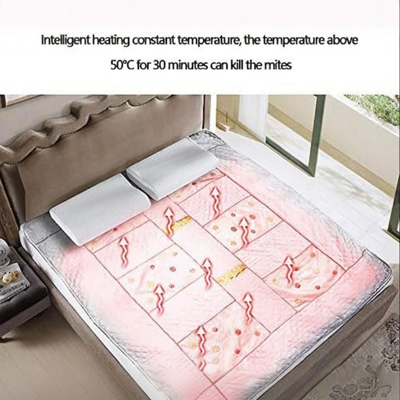 Bedding Mattress, Cozy Water Cycle Heated Electric Blanket with Radiation Shielding