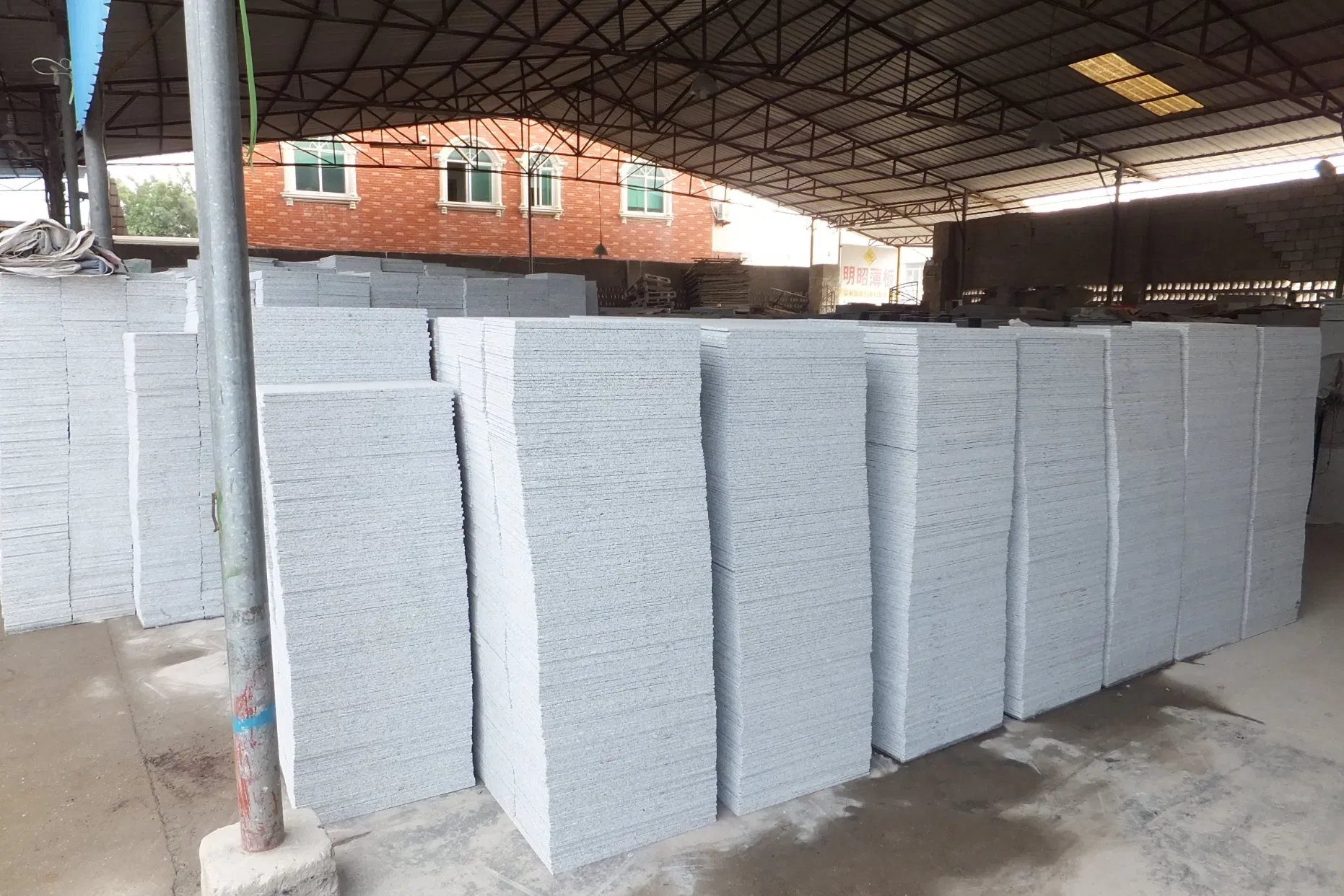 Padang White G3503 Polished Granite Tiles with Competitive Prices and Chamfered Edges