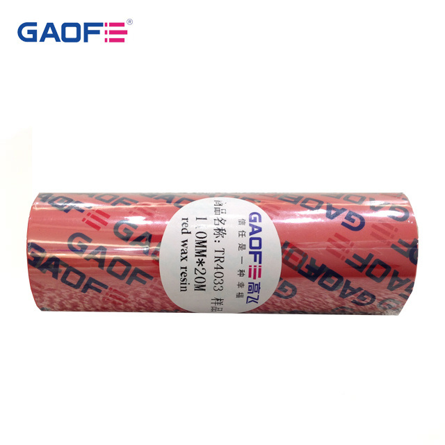 Red Printing Barcode Thermal Transfer out Ribbon Waterproof Wax-Resin Ribbon for Zebra