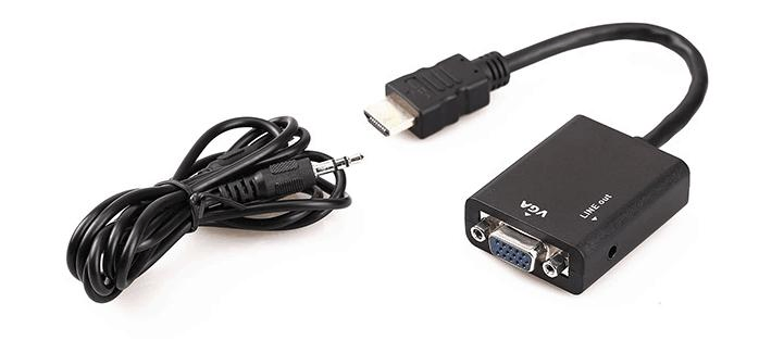 HDMI to VGA Adapter with Power and Audio