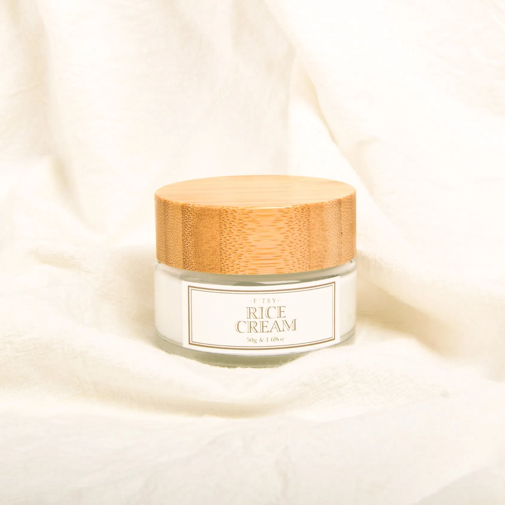 Natural Rice Extract Whitening Face Cream Niacinamide Soothing Moisturizer Private Label